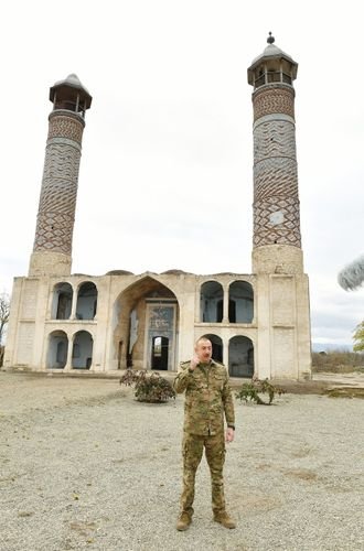 İlham Əliyev və xanımının Ağdam səfərindən 