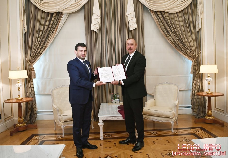 İlham Əliyev Selçuk Bayraktarı təltif etdi