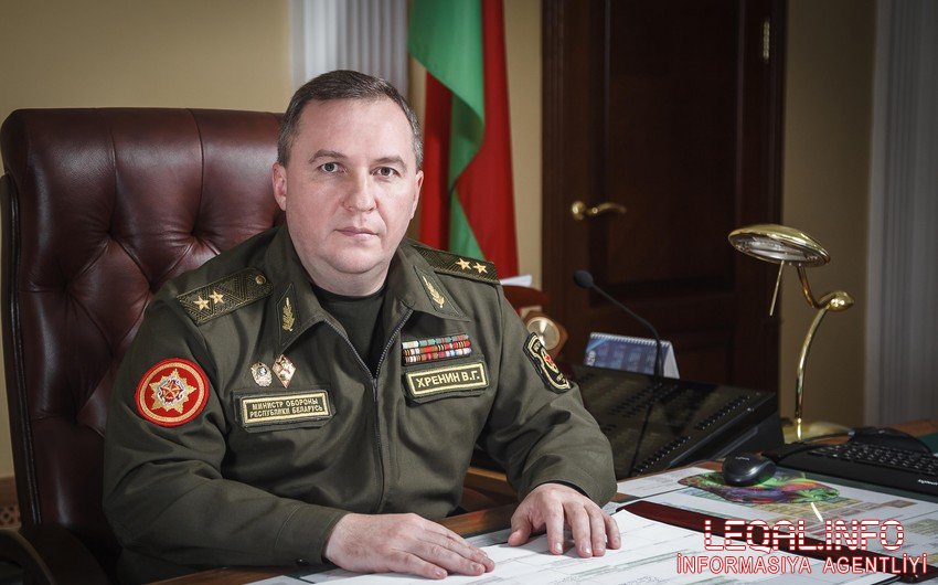 Belarusun müdafiə naziri Azərbaycana rəsmi səfərə gəlib