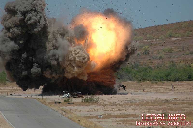 Vətən müharibəsində atılmış bombalardan biri partlayıb, xəsarət alan var