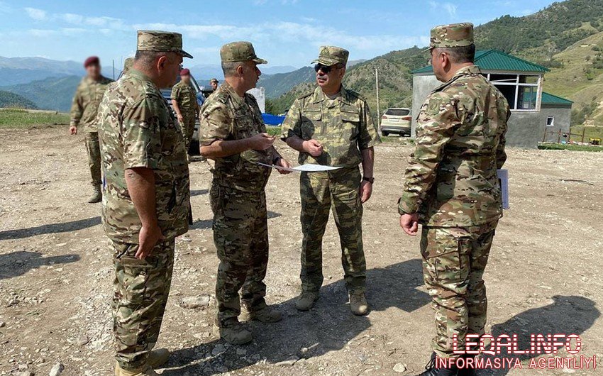 Zakir Həsənov Kəlbəcərə gedib, təlim poliqonuna baxış keçirib