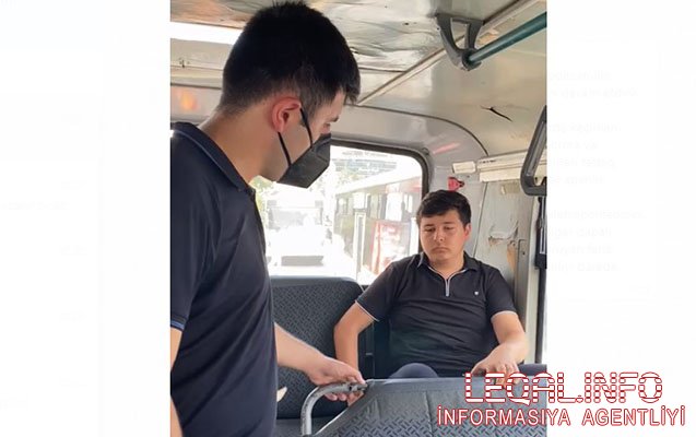 Polis mülki geyimdə avtobuslarda reyd keçirir
