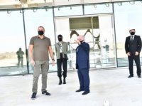 Prezident İlham Əliyev və Mehriban Əliyeva Füzuli Beynəlxalq Hava Limanında görülən işlərlə tanış olublar