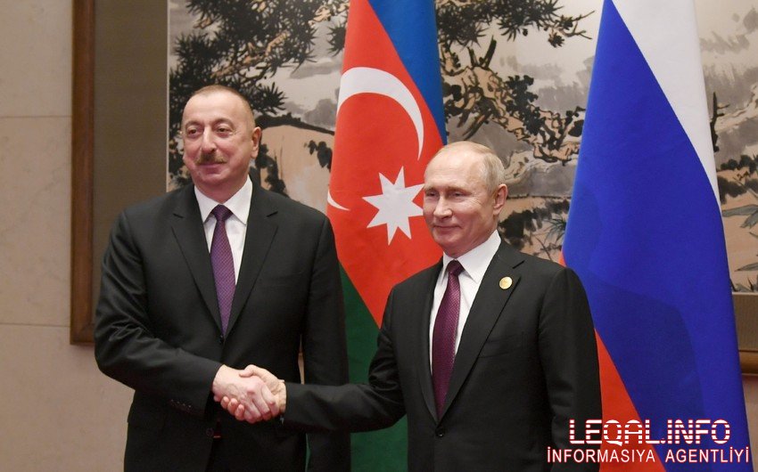 İlham Əliyev Vladimir Putini hakim partiyanın parlament seçkilərində qələbəsi münasibətilə təbrik edib