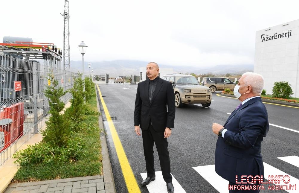 İlham Əliyev Cəbrayılda yeni yarımstansiyanın açılışını edib İlham Əliyev Cəbrayılda yeni yarımstansiyanın açılışını edib