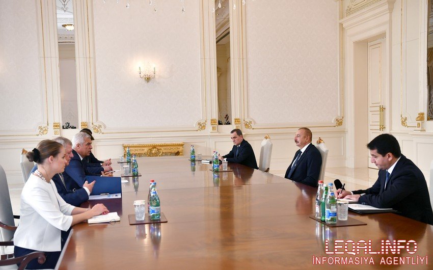 Prezident İlham Əliyev Slovakiyanın xarici işlər və Avropa nazirini qəbul edib