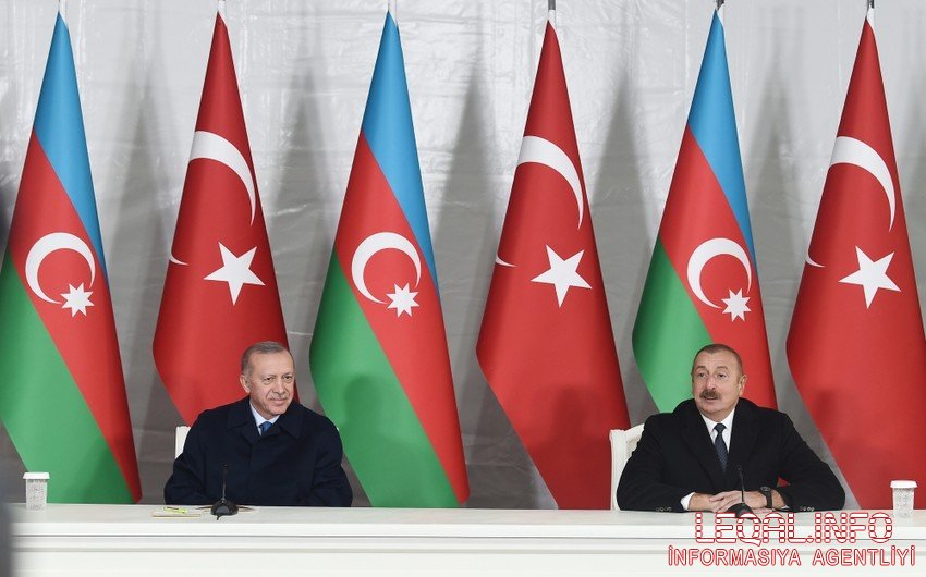 İlham Əliyev Ərdoğanın səfərindən danışıb: “Bütün dünyaya bir mesajdır ki, biz bir yerdəyik”