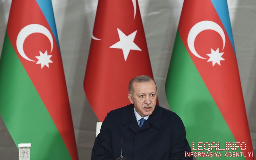 Ərdoğan Azərbaycana səfərindən danışıb