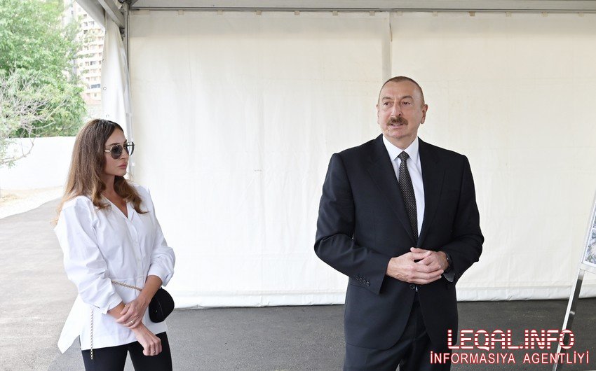 Prezident İlham Əliyev və Mehriban Əliyeva İsmayıllıda səfərdə olublar