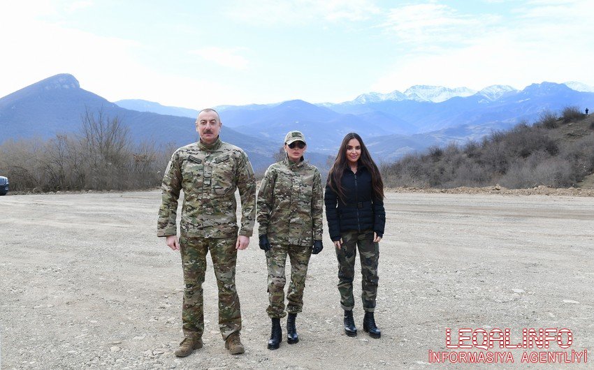 İlham Əliyev, Mehriban Əliyeva və ailə üzvləri Şuşada olublar