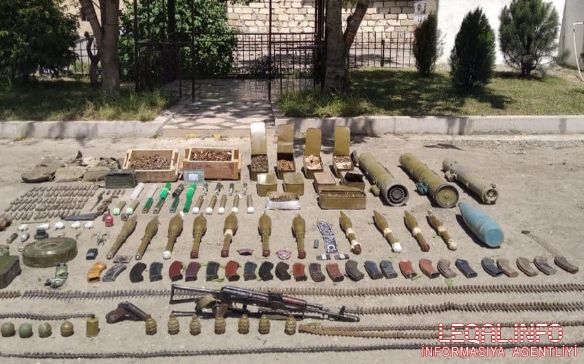 Azad edilən ərazilərdə aşkarlanan silah-sursatın sayı açıqlanıb