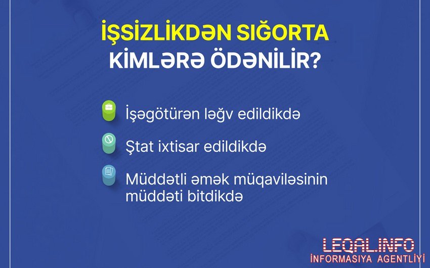 İşsizlikdən sığorta ödənişi ilə bağlı gözləmə müddəti ləğv edilib, staj tələbi azaldılıb