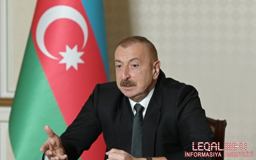 Azərbaycan Prezidenti Türkiyəyə qaz ixracından danışıb
