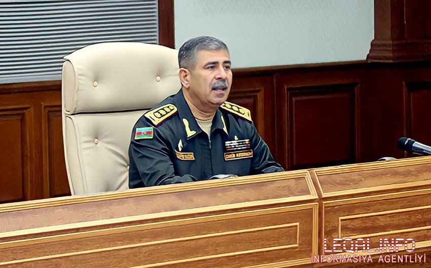 Müdafiə naziri bölmələrin döyüş qabiliyyətinin daha da yüksəldilməsi barədə göstəriş verib