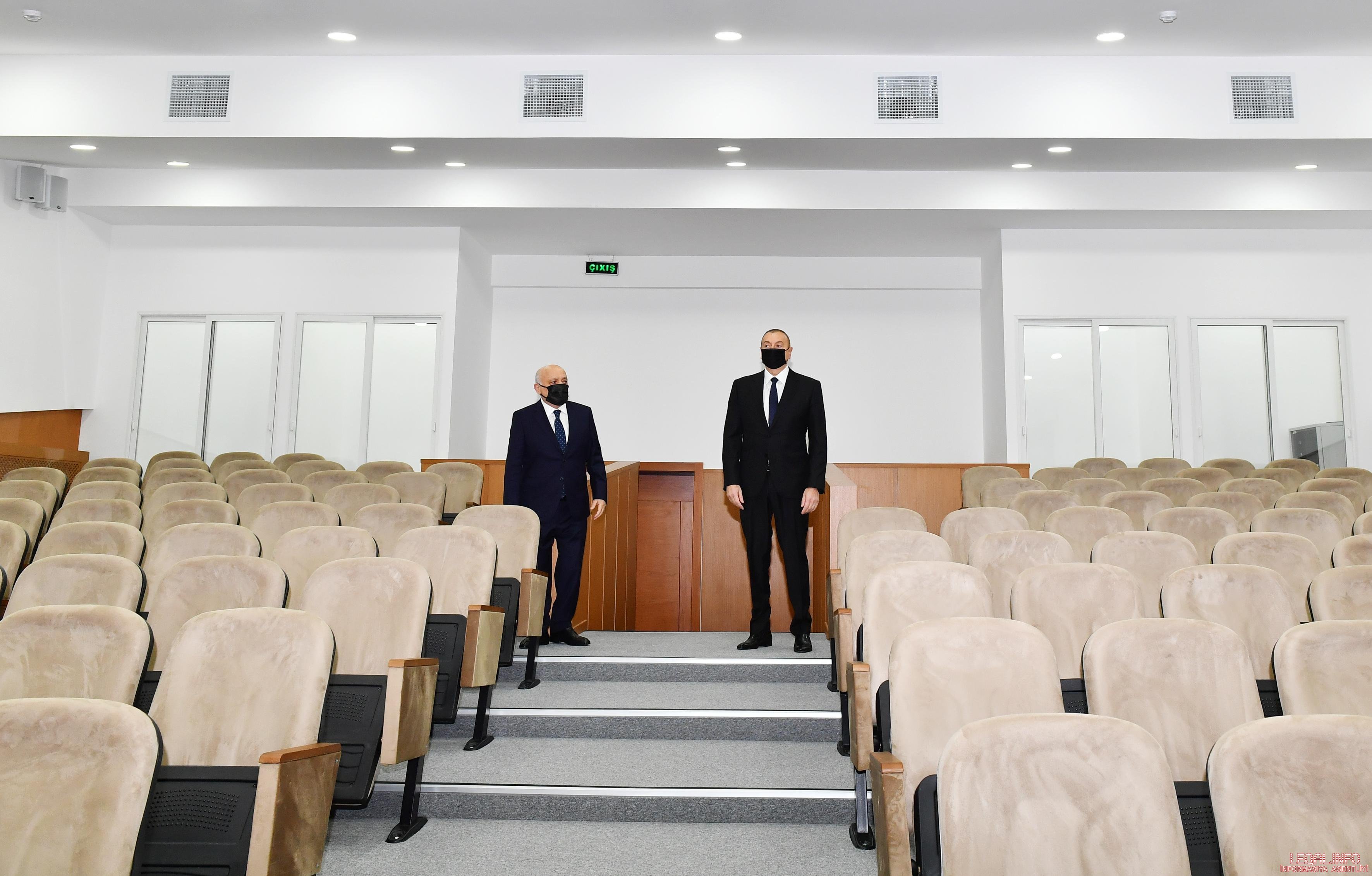 Prezident İlahiyyat İnstitutunun yeni binasının açılışında iştirak edib 
