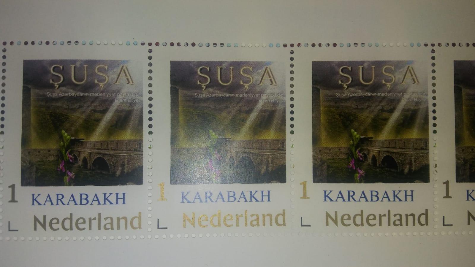 Niderlandda Şuşaya həsr olunan poçt markaları buraxılıb