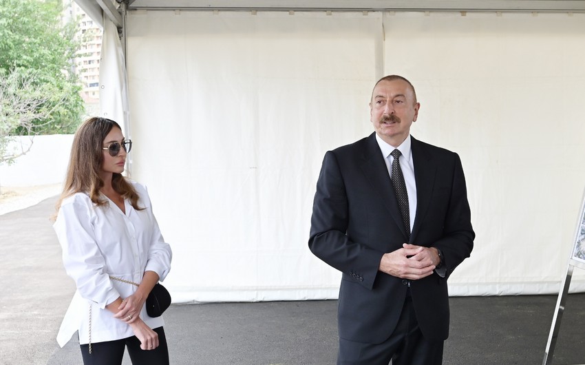 İlham Əliyev və Mehriban Əliyeva Horadiz-Cəbrayıl-Zəngilan-Ağbənd avtomobil yolunun tikintisi ilə tanış olublar