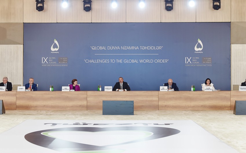 Prezident: “Qlobal forum dünyanı necə daha təhlükəsiz etmək yollarını müzakirə etməyə imkan verəcək”