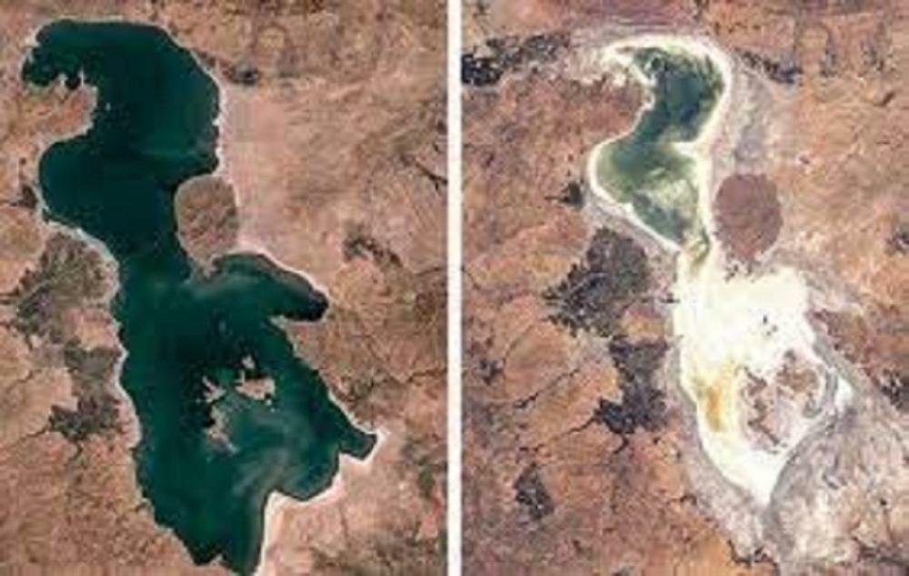 Tehran Urmu gölünü qurudur