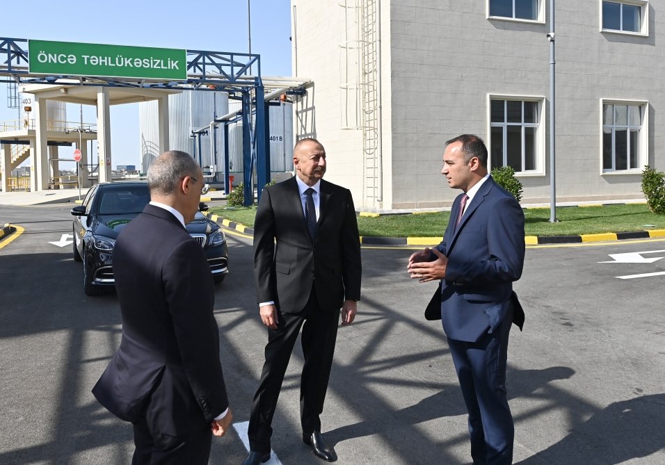 Prezident Sumqayıtda tədbirlərə qatıldı Prezident Sumqayıtda tədbirlərə qatıldı