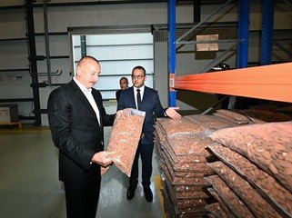 İlham Əliyev və Mehriban Əliyeva “Grand-Agro İnvitro” MMC-nin müəssisəsi ilə tanış olub