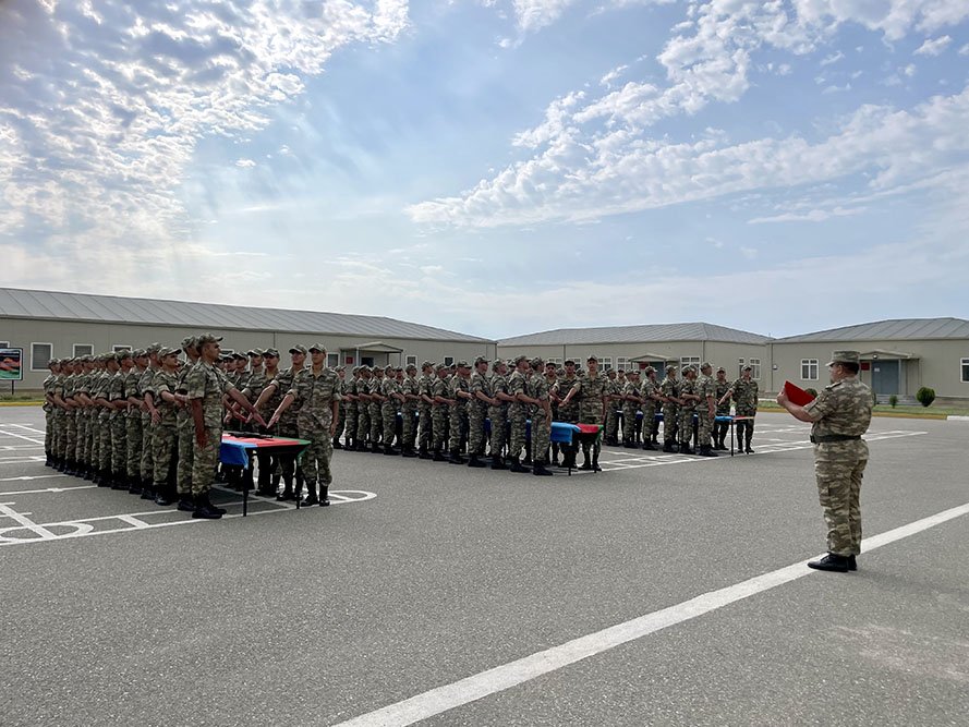 Gənc əsgərlərin andiçmə mərasimləri keçirildi