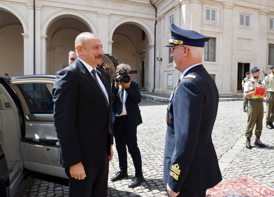 Prezident Sercio Mattarella ilə görüşdü Prezident Sercio Mattarella ilə görüşdü