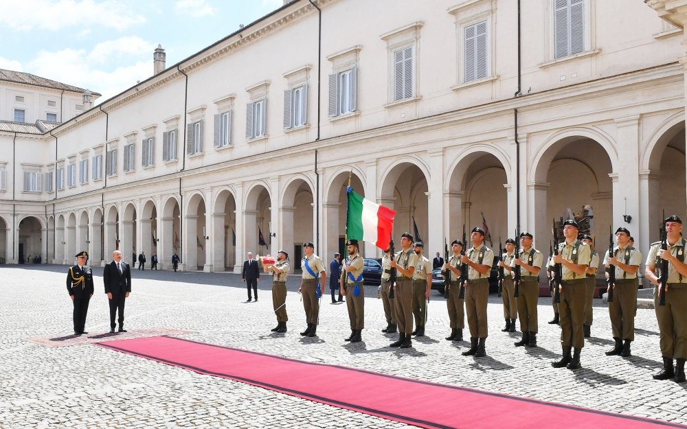 Prezident Sercio Mattarella ilə görüşdü Prezident Sercio Mattarella ilə görüşdü