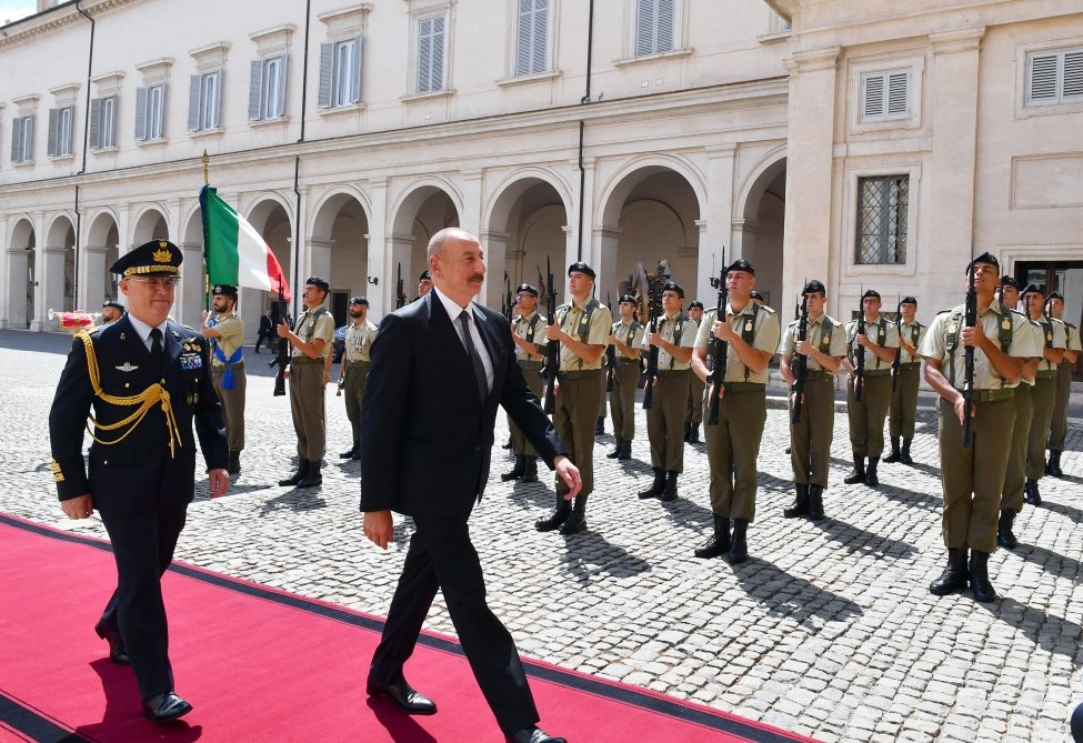 Prezident Sercio Mattarella ilə görüşdü Prezident Sercio Mattarella ilə görüşdü