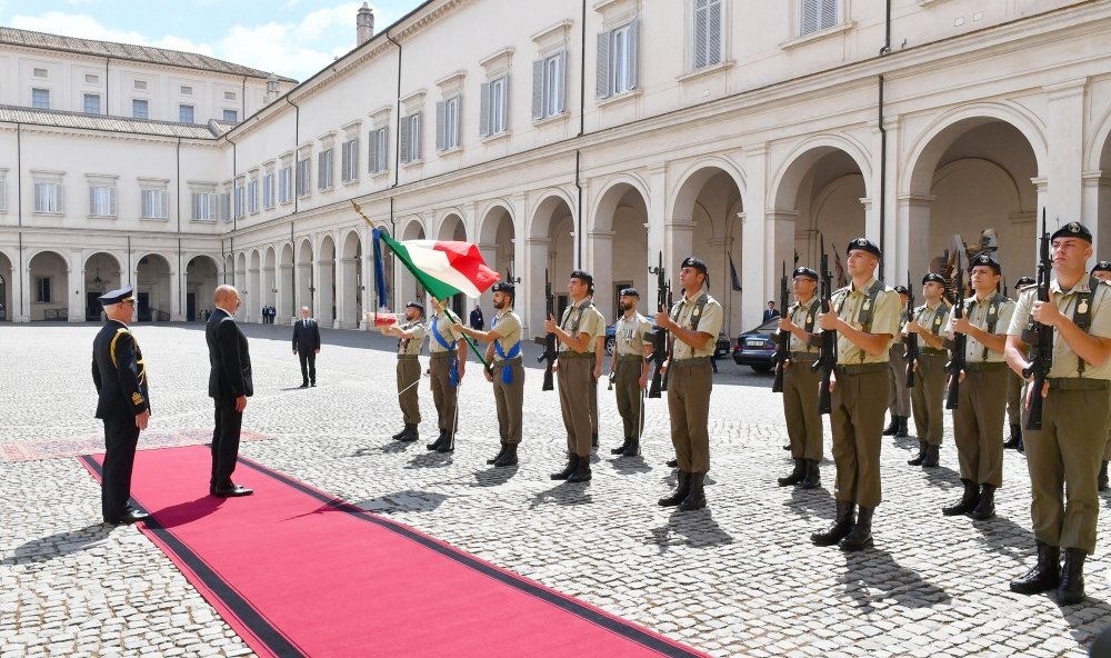 Prezident Sercio Mattarella ilə görüşdü Prezident Sercio Mattarella ilə görüşdü