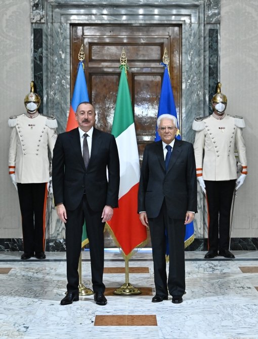 Prezident Sercio Mattarella ilə görüşdü Prezident Sercio Mattarella ilə görüşdü