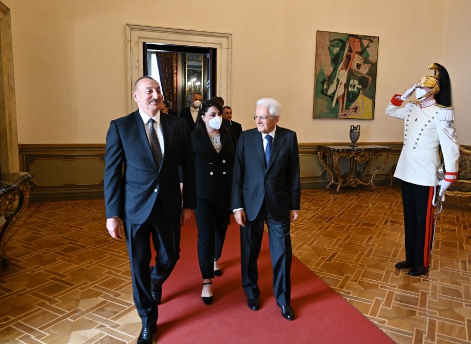 Prezident Sercio Mattarella ilə görüşdü Prezident Sercio Mattarella ilə görüşdü