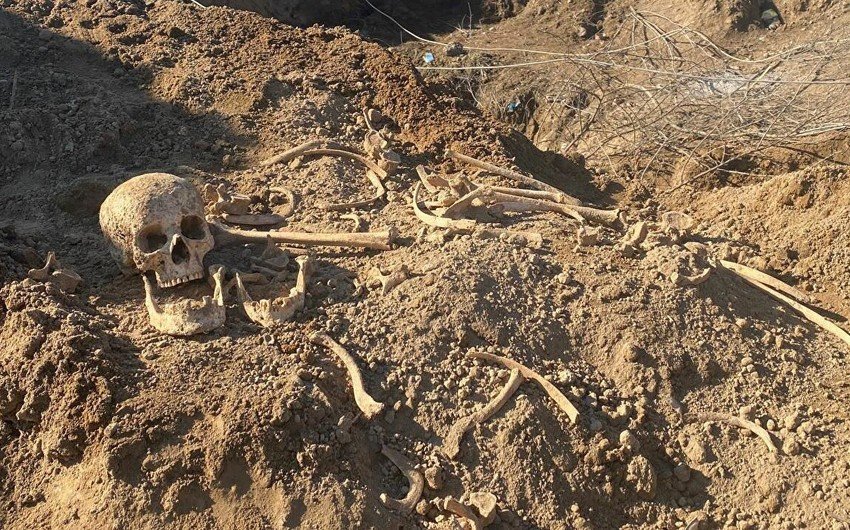 Ağdamda 30 il əvvəl öldürülərək basdırıldığı ehtimal olunan insan sümükləri aşkarlanıb