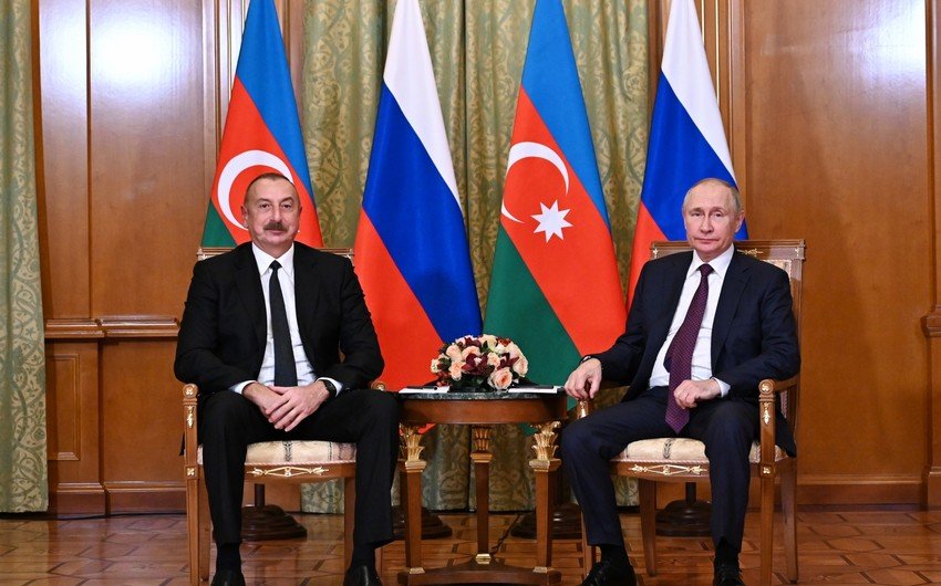 Vladimir Putin Azərbaycan liderini təbrik edib