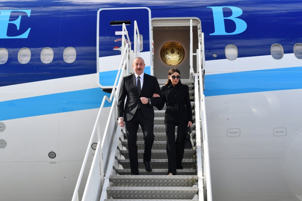 Azərbaycan Prezidenti İlham Əliyev Litvaya rəsmi səfərə gəlib