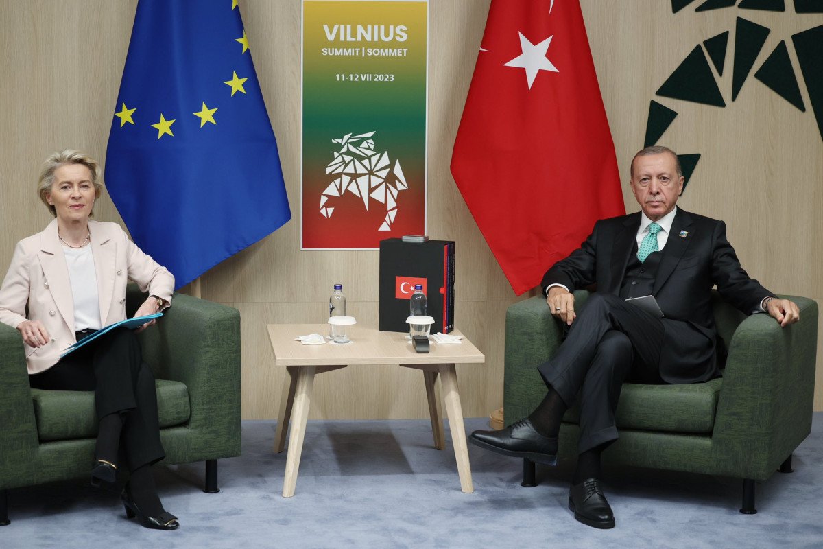 Ərdoğan Ursula von der Leyenlə görüşüb