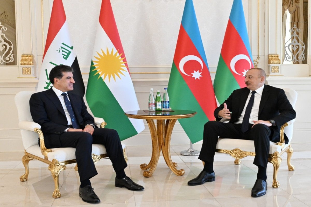 Azərbaycan Prezidentinin Neçirvan Bərzani ilə görüşü baş tutub