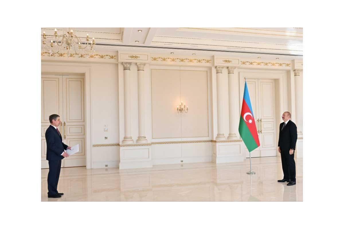 Azərbaycan Prezidenti Rusiyanın yeni səfirinin etimadnaməsini qəbul edib