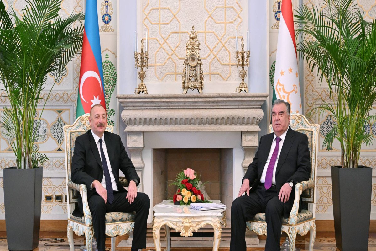 Düşənbədə Azərbaycan və Tacikistan prezidentlərinin təkbətək görüşü olub