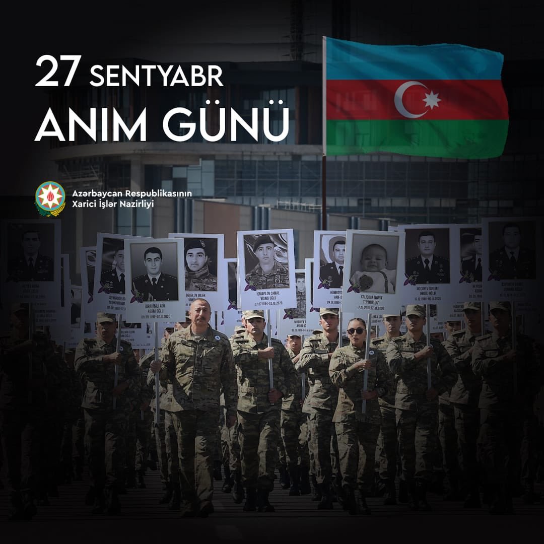 XİN: Şəhidlərimizi dərin hörmət və minnətdarlıqla anırıq