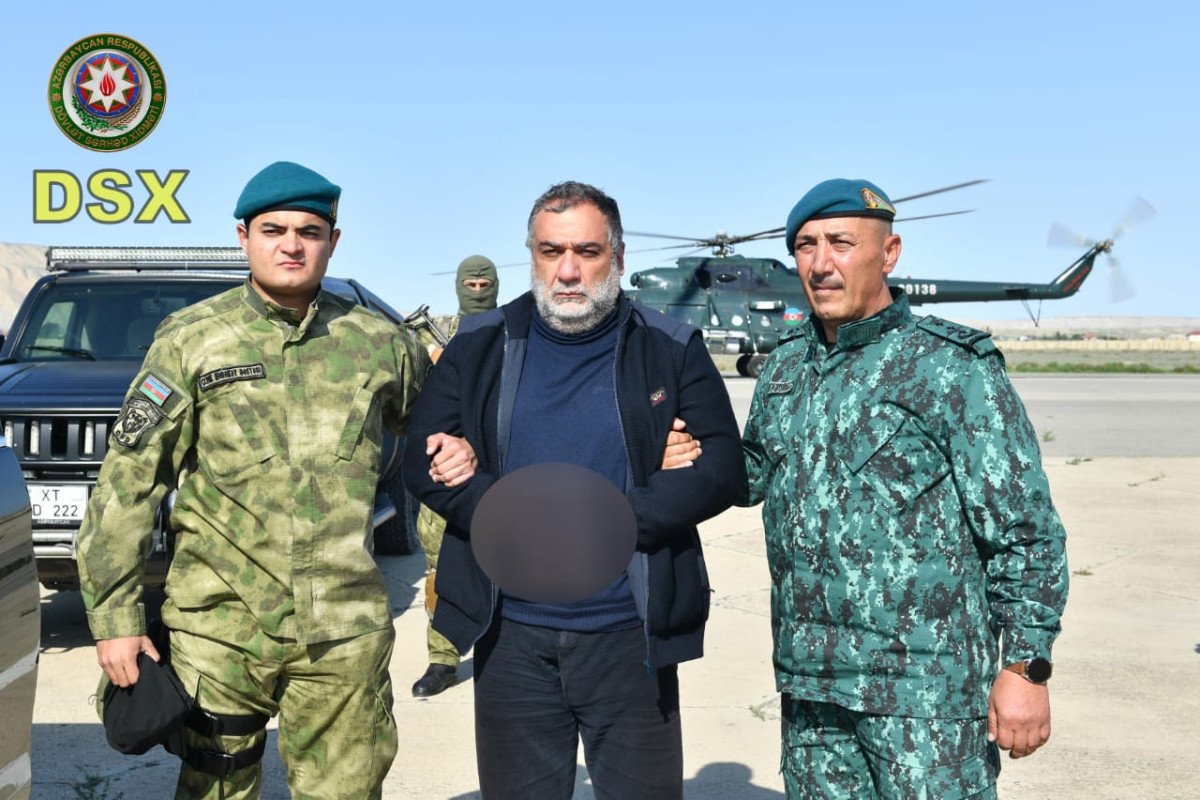 DSX: Ruben Vardanyan Ermənistana gedərkən Laçında saxlanılaraq Bakıya gətirilib