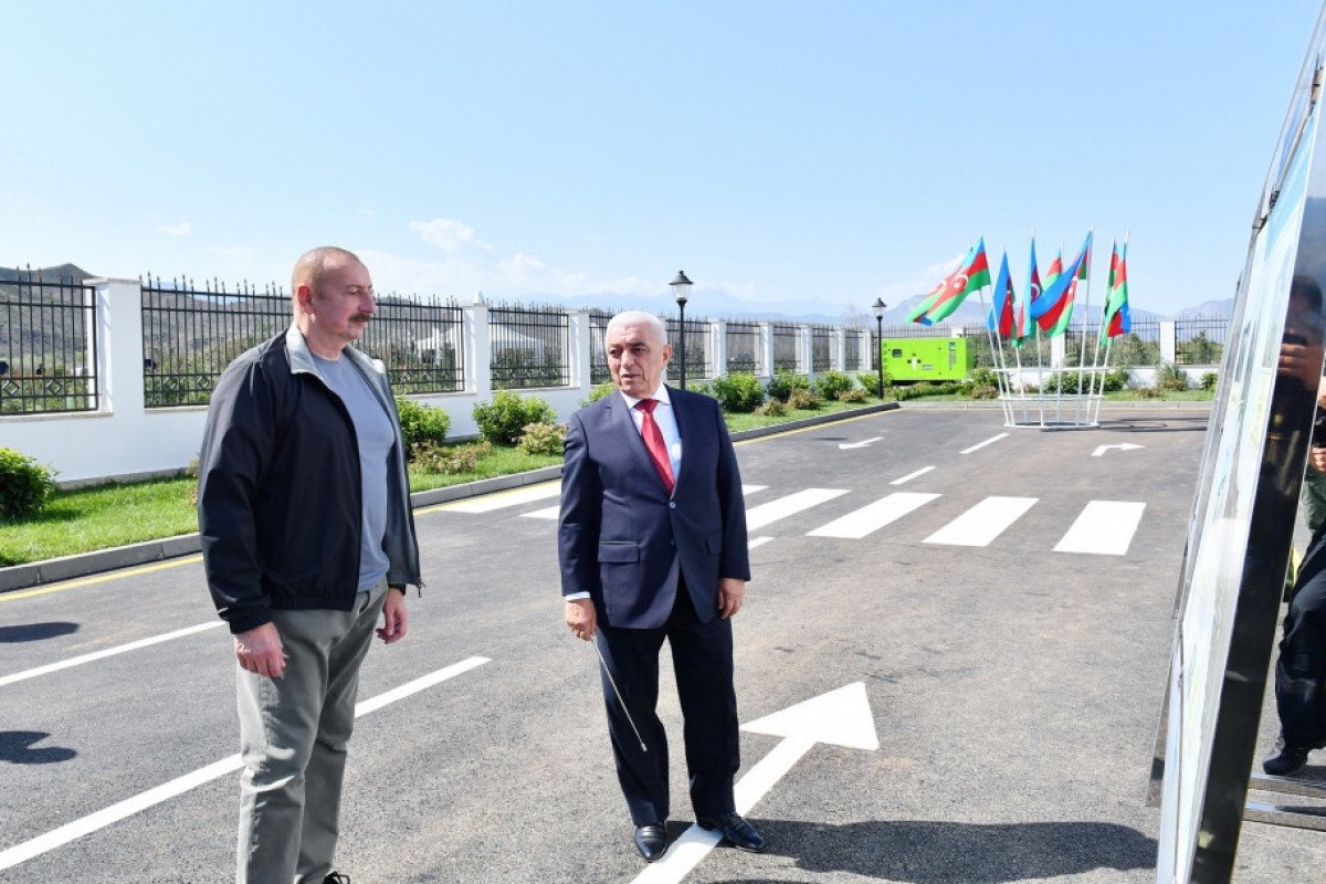 Prezident “Cahangirbəyli” Su Elektrik Stansiyasının açılışında iştirak edib
