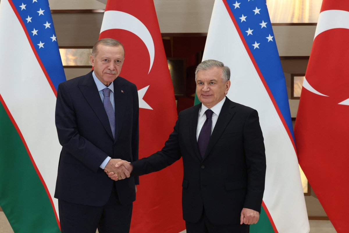 Ərdoğan Daşkənddə Şavkat Mirziyoyevlə görüşüb