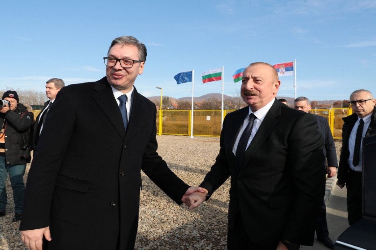 Prezident İlham Əliyev Serbiya-Bolqarıstan interkonnektorunun açılış mərasimində iştirak edib