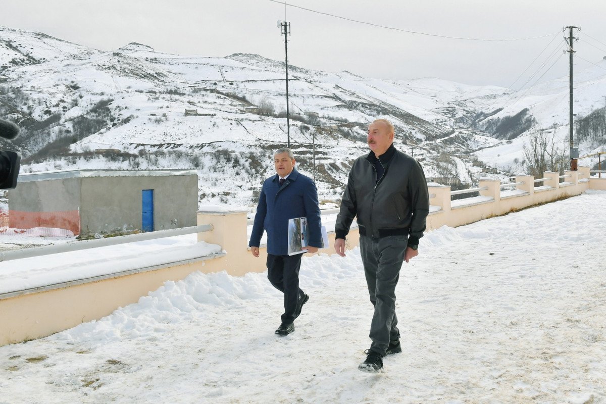 Prezident İlham Əliyev Şuşa rayonunun Turşsu qəsəbəsində olub