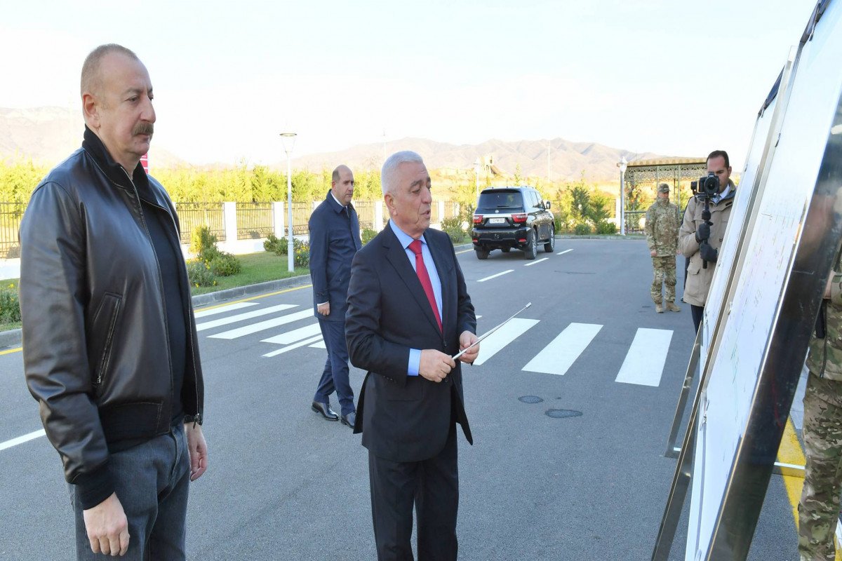 Prezident İlham Əliyev və birinci xanım Mehriban Əliyeva Ağdam rayonuna səfər ediblər