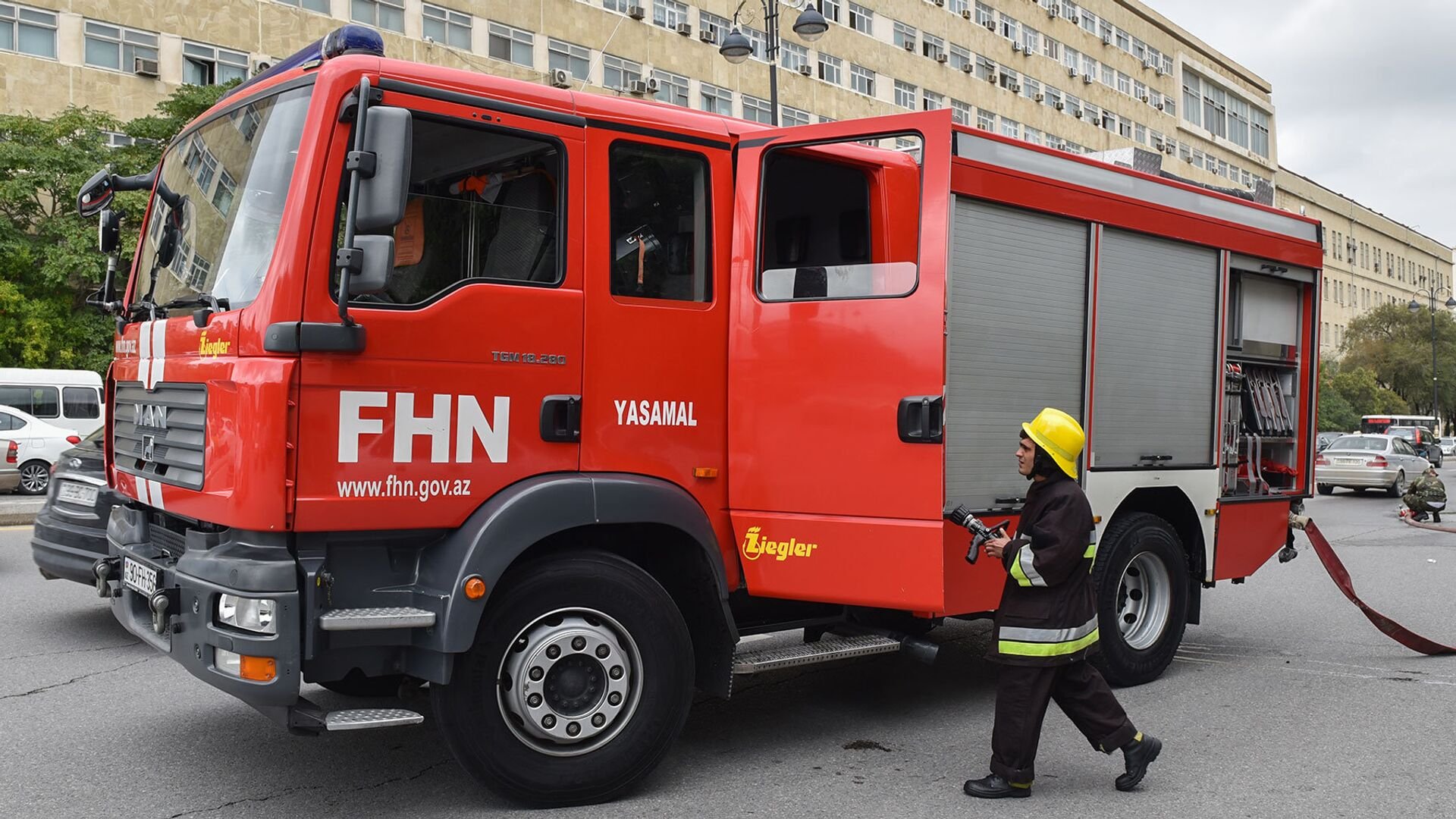 Gəncədə yaşayış binasında yanğın baş verib