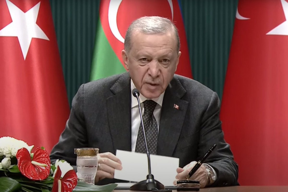 Ərdoğan: Türkiyə ilə Azərbaycan arasında nəqliyyat və energetika sahəsində mövcud olan potensialı inkişaf etdirmək lazımdır