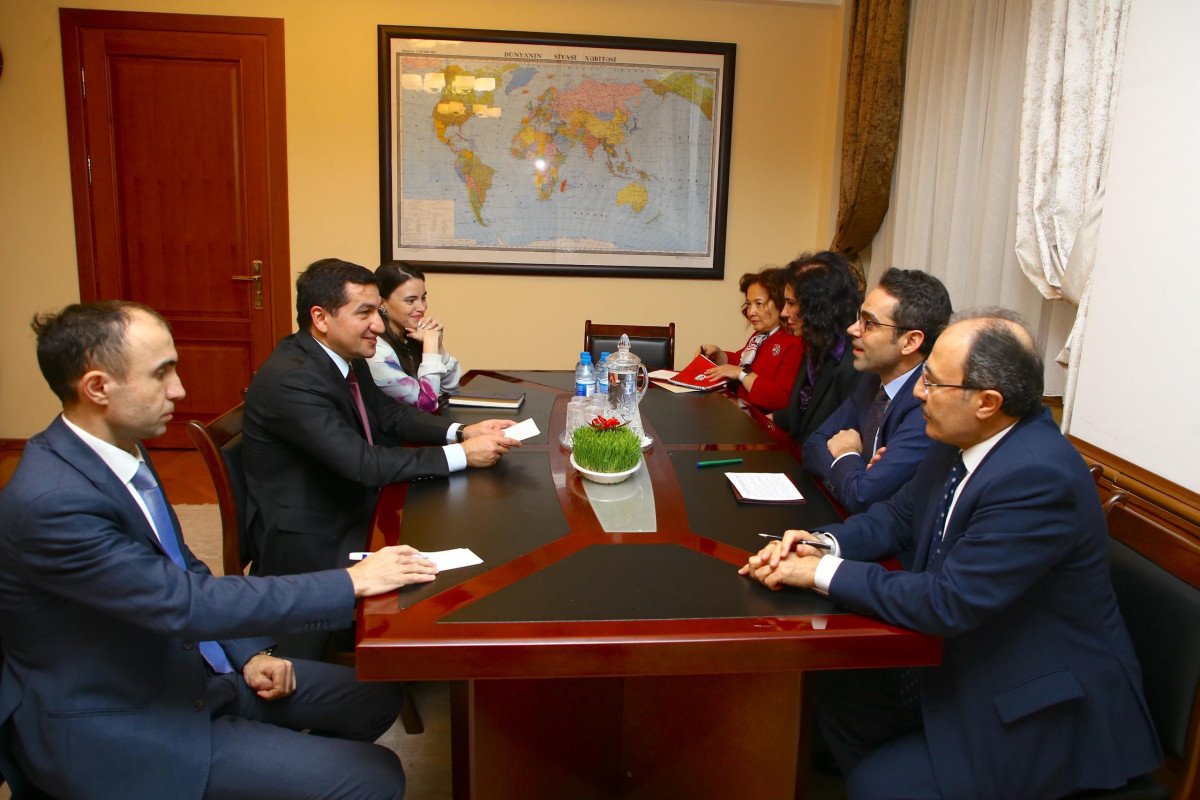 Hikmət Hacıyev Türkiyənin XİN rəhbərinin müavini ilə regional məsələləri müzakirə edib