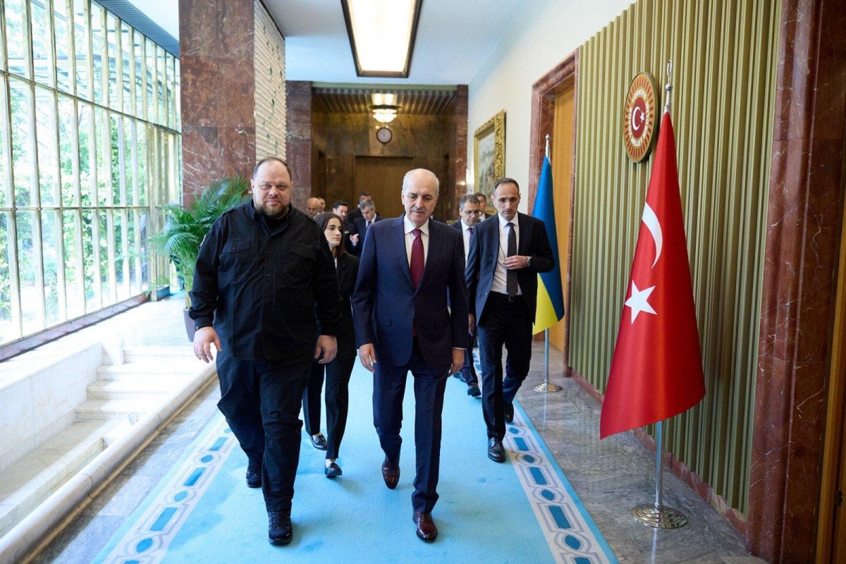 Ukrayna Ali Radasının sədri Türkiyəyə səfər edib, həmkarı ilə görüşüb